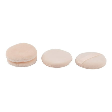 Round Powder Puff Unique Bargains 4 Pcs Round Shaped Sponge Powder Puff Facial Face Pad Makeup Tool Women Lady Light Orange ()