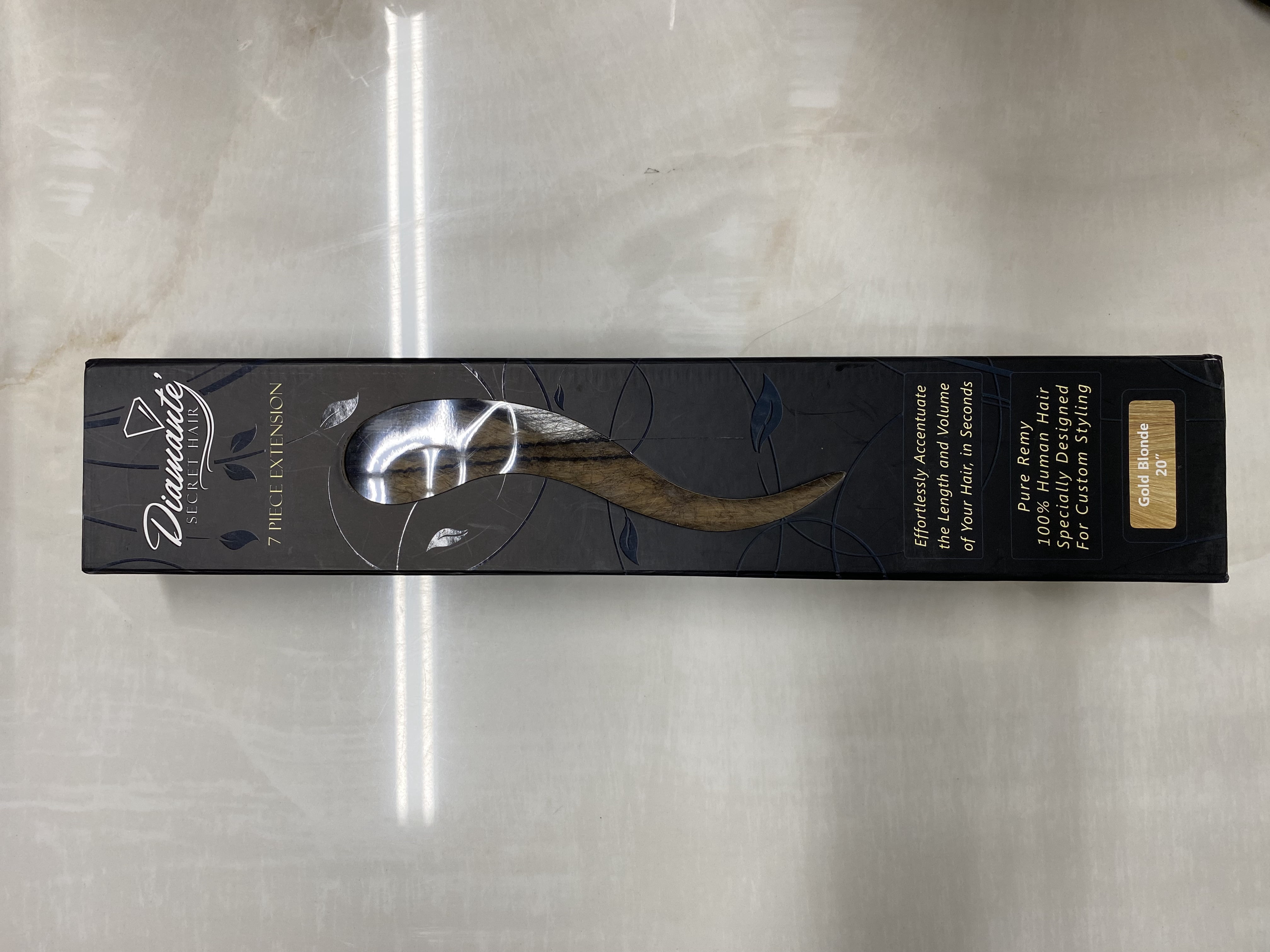 PURE REMY , 100% Human Hair 18" Sandy blonde  By Diamante secret hair 7 piece extension