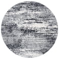 thumbnail image 2 of SAFAVIEH Evoke Frosina Abstract Area Rug, Ivory/Dark Gray, 3' x 3' Round, 2 of 11