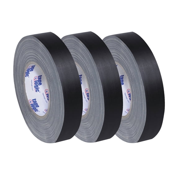 Tape Logic 11 Mil Gaffers Tape Black 1" x 60 Yard Roll (3 Pack)