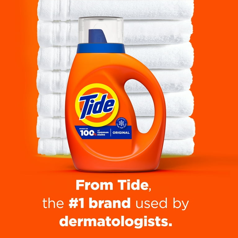 Tide Laundry Detergent Liquid, Original Scent, 84 fl oz, 64 Loads, HE Compatible Tide Laundry Detergent Liquid, Original Scent, 84 fl oz, 64 Loads, HE Compatible