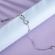 thumbnail image 5 of Pulsera Charm de Plata de Ley 925 para Mujer Oro Blanco JAMW Sencillez, 5 of 5
