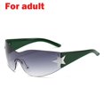 thumbnail image 1 of Gafas De Sol sin montura Y2K para hombre y mujer, lentes De Sol Punk De una pieza, a la moda, 2000 Fivean unisex, 1 of 2
