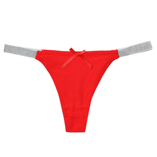 Rbaofujie Culotte String Taille Basse Transparente Sexy pour Femmes