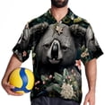 thumbnail image 4 of Koala Men's Short Sleeve Casual Printed Button Down Beach Shirts Hawaiian Style Unisex Summer Shirt, 4 of 6