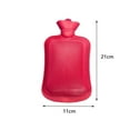 thumbnail image 6 of SharkTRUE 2-Pack Rubber Hot Water Bottles - Striped Non-Slip Design for Warmth & Cold Compress 500ml+1000ml, 6 of 9