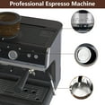 thumbnail image 5 of Espresso Coffee Machine with Grinder, 20 Bar Semi-Automatic Espresso Maker with Milk Frother Steamer Wand for Cappuccino, Latte, Macchiato, 2.8 L Water Tank, PID Temperature Control, 5 of 9