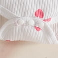 thumbnail image 5 of Tiijoy Baby Girls Hearts Print Short Sleeve Romper Jumper Dress Headband 3Pcs Set, Sizes 0-18 Months, 5 of 6