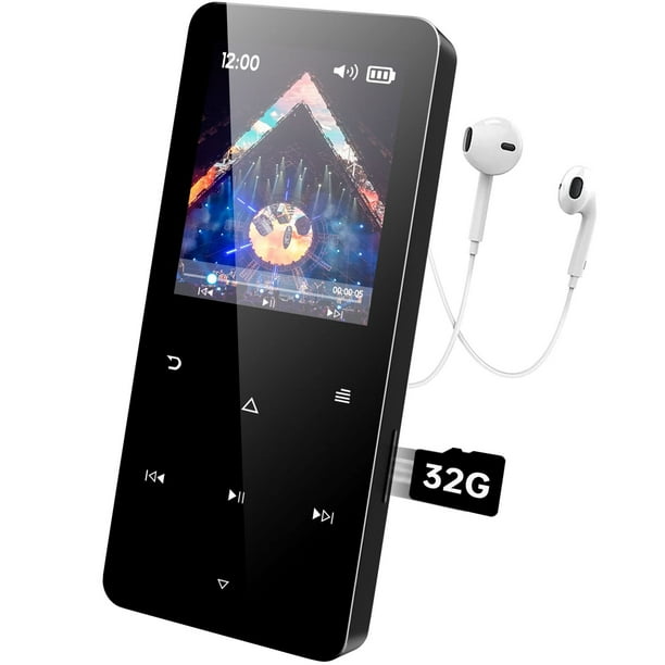32GB Mp3 Player with Bluetooth 5.0, Play Music up to 30 Hours. Portable