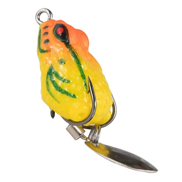 Señuelo de superficie DYNWAVEMX Crankbait Aparejos de pesca Cebo blando Señuelo de rana Artificial 2,5 cm Flotante Estilo F