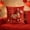 Red #3, variant on Horse Print Pillow Cover 17.7x17.7 Inches | Decorative Cotton Pillow Case with Hidden Zipper for Sofa, Bed & Home Decor | Soft Breathable Fabric for Kids Room or Living Room