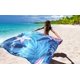 thumbnail image 5 of Manta de playa WIWIGO impermeable a prueba de arena de 180 x 200 cm para 2 a 8 adultos, 5 of 6