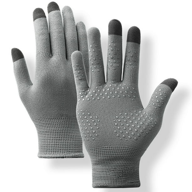 Guantes de invierno para exteriores para hombre y mujer, con forro polar, para pantalla táctil, cálidos, elásticos, de punto grueso, de lana, térmicos, para mujer