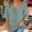 Gray, variant on V Neck Blouses Women Tie Front Knot Tops Half Flutter Sleeve Shirts Casual Peplum Ruffle Hem Tees Flowy Loose Fit Babydoll T-Shirts Summer Cute Fashion Clothes