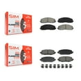 thumbnail image 1 of SIM Front Rear Semi-Metallic Brake Pads Kit for Car Jeep Wrangler KSM-100646, 1 of 8