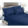 thumbnail image 2 of Celine Linen Holiday Gift 1500 Series Percale Wrinkle and Fade Resistant (4-Piece) Bedding Set, Twin/Twin XL, Sapphire Blue, 2 of 3