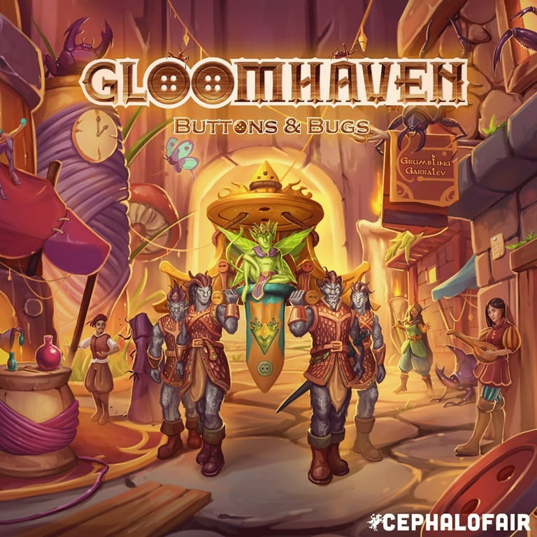 Gloomhaven Cephalofair Games Buttons & Bugs - A Solo Play Game W/Playstyle Similar to in A Fraction of The Size, Ages 14+, 1 Player Gloomhaven Cephalofair Games Buttons & Bugs - A Solo Play Game W/Playstyle Similar to in A Fraction of The Size, Ages 14+, 1 Player