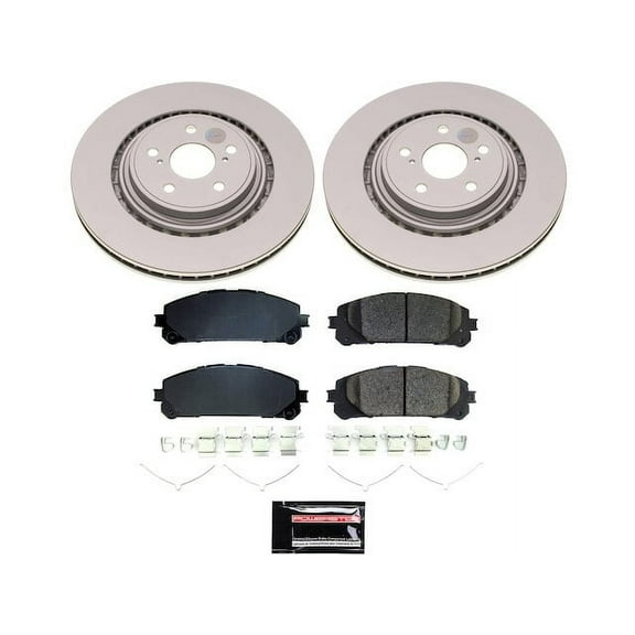 Front Brake Pad and Rotor Kit - Compatible with 2020 - 2024 Toyota Highlander 2021 2022 2023