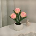 thumbnail image 1 of Led Tulip Night Light Simulation Flower Table Lamp Home Decoration Atmosphere Lamp Romantic Potted Gift For Office/room/bar/cafe, 1 of 5