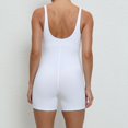thumbnail image 6 of REALiKUN Rompers for Women Athletic Workout Yoga One Piece Summer Shorts Jumpsuit Built in Bra Unitard Bodysuit, 6 of 7