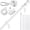 6 FT - No Bracket, variant on 7 FT - With Bracket Thickened Stainless Steel Wall Mount Flag Pole Kit