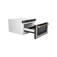 thumbnail image 3 of ZLINE Autograph Edition 24" 1.2 cu. ft. Built-in Microwave Drawer with a Traditional Handle in Stainless Steel and Champagne Bronze Accents, 3 of 4