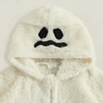 thumbnail image 5 of Gubotare Baby Boys Fleece Baby Halloween Cloak Cape Zipper Winter Coat for Baby Boys Girls Fleece Baby Halloween Cloak Cape Toddler Hoodies Size 6 12 Months (White,6-12 Months), 5 of 6
