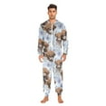 thumbnail image 6 of joogoo Highland Cattle Flower-w6 Unisex Adults Onesies Pajamas Jumpsuits L, 6 of 7