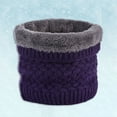thumbnail image 2 of UJNDER Women Winter Neck Warmer Gaiter Soft Lined Thick Knit Scarf for Cold Weather Winter Scarf for Women Purple, 2 of 3