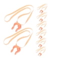 thumbnail image 6 of Masteelf Waterproof Nose Plugs with Strap for Swimming Soft Emulsion Material Antiloss Design Beige 8pcs, 6 of 8