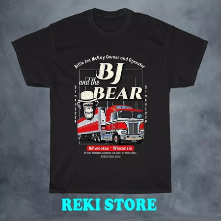 BJ and The Bear TV Series Men's Black T-shirt Size S-5XL