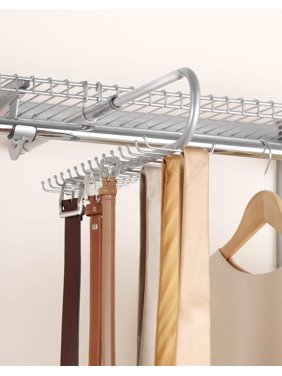 Rubbermaid Configurations 30-Hook Tie and Belt Organizer, Titanium
