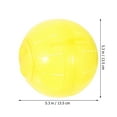 thumbnail image 6 of FRCOLOR FRCOLOR 2Pcs Hamster Exercise Balls Small Animal Running Balls Pet Supplies Assorted Color, 6 of 10