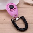 thumbnail image 2 of Universal Pet Trainer Dogs Training Clicker Key Chain Pet Training (Rosa), 2 of 9