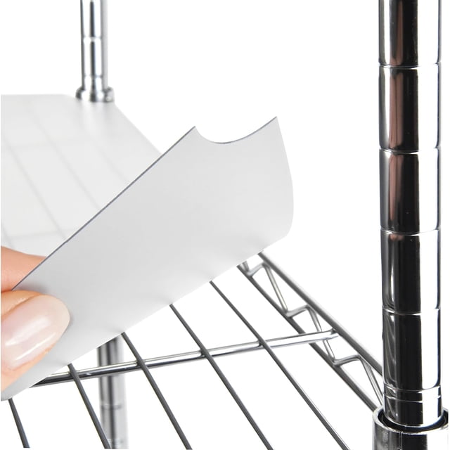 Wire Shelf Liner Wire Rack Shelf Mat - Thick Wire Shelf Cover - Waterproof Plastic Shelf Liners, Metal Shelf Liner - Easy Use Wire Shelving Cover for Closet (Clear, 24" X 48" (Set of 4))