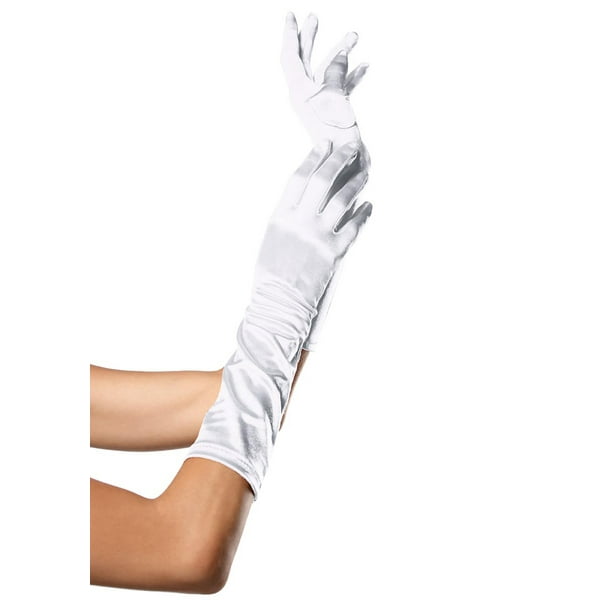 Leg Avenue Satin Elbow Length Gloves