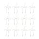 thumbnail image 1 of Adornos navideños con lazos de perlas artificiales Lazos de perlas artificiales blancas Adorno colgante Lazo para la punta del árbol para bodas, baby showers y decoraciones de cumpleaños, 1 of 7