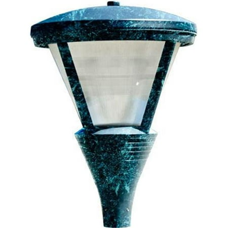 

Powder Coated Cast Aluminum Architectural Post Top Light Fixture Verde Green - 34.50 x 25.25 x 25.25 in.
