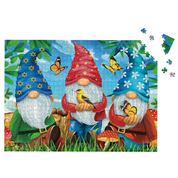 Briarwood Lane Summer Jigsaw Puzzle 1000 Pieces Adult Finished Size 29.5x19.68 Gnome Sweet Gnome Spring Puzzle For Game Night