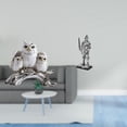 thumbnail image 2 of Juego de figuras de búho, estatua de búho, estatua de caballero, artesanías de animales, figura en miniatura de resina, coleccionable de escritorio, a, 2 of 8
