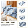 thumbnail image 2 of Yayeee Collapsible Cube Storage Bin with Lid Fabric Closet Decorative Basket with Handles, Abstract Marble Pattern, 2 of 7