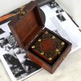 thumbnail image 2 of CNKOO 2Pcs Classical Wooden Jewelry Chest Box Treasure Storage Organizer Desk Decor, 2 of 6