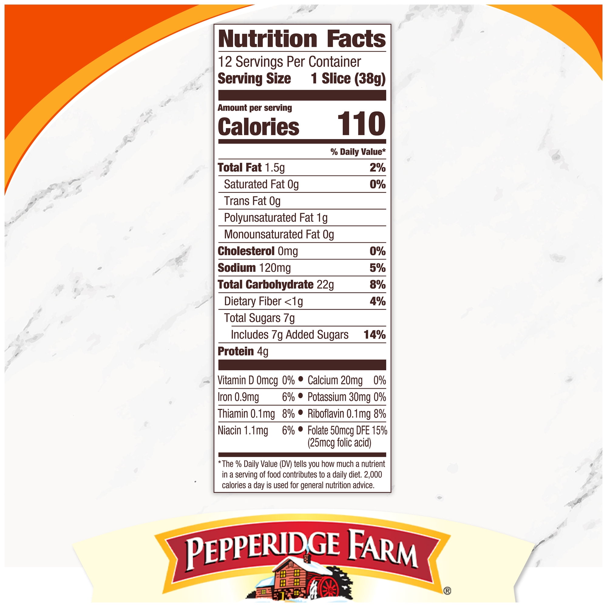 Pepperidge Farm Swirl Pumpkin Spice Breakfast Bread, 16 oz Loaf