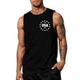 thumbnail image 2 of 4th of July Shirts for Men Muscle Tank Tops Sleeveless Graphic American Flag Beach Hawaiian T-Shirts, 2 of 4
