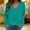 #H-Green, variant on ZHYou Womens Sweatshirts V Neck Raglan Long Sleeve Loose Fit Soft Casual Pullover Tops for Daily Wear,Hot Pink,Size 3XL
