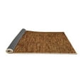 thumbnail image 2 of Ahgly Company Indoor Round Abstract Orange Modern Area Rugs, 6' Round, 2 of 4