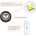 thumbnail image 3 of Aplique LED de Pared, 9W, Luz de Lectura de Cabecera con Puerto de Carga USB, (6W 3000K Blanco Cálido) + (3W 6500K Blanco)Rectángulo Blanco, 3 of 5
