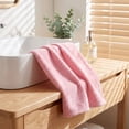 thumbnail image 6 of Kyusrd Hand Towels for Bathroom,Cotton Soft Absorbent Decorative Hand Towel for Face Spa Bath Gym Kitchen,Pink,34x74cm, 6 of 9