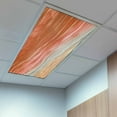 thumbnail image 2 of 3 Pack Abstract Orange Fluorescent Light Covers for Ceiling Lights Ocean Beach Lines Waves Gradient Magnetic Ceiling Light Covers Overhead Light Filters for Office Classroom Home, 2 of 9