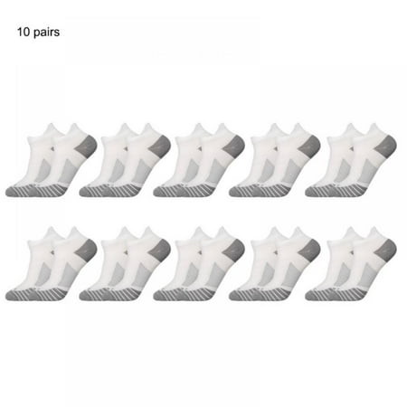 

JANDEL 3/5/10 Pairs Unisex Cool Comfort Moisture Wicking Arch Support Ankle Socks Dri-tech Moisture Control Crew Socks for Men and Women